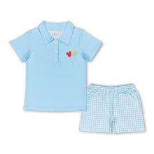 Load image into Gallery viewer, Aqua mouse balloon polo shirt shorts boys summer clothes