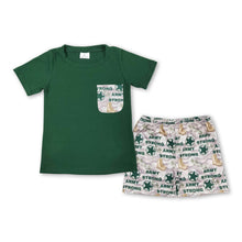 Load image into Gallery viewer, Green pocket top strong camo boots shorts boys clothes