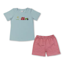 Load image into Gallery viewer, Short sleeves farm tractor top shorts boys clothing