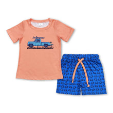Load image into Gallery viewer, Short sleeves dog trunk top crab shorts boys clothes