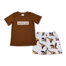 Load image into Gallery viewer, Daddy's boy shirt duck shorts boys summer outfits
