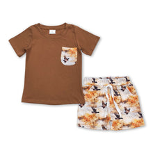 Load image into Gallery viewer, Pocket duck top shorts boys summer clothing set