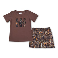 Load image into Gallery viewer, Short sleeves duck call top camo shorts kids boys clothing