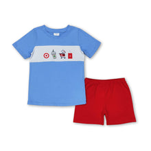 Load image into Gallery viewer, Short sleeves drink cart top shorts boys clothing