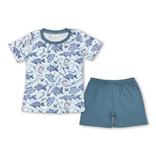 Load image into Gallery viewer, Short sleeves fishing top shorts boys summer clothes