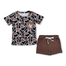 Load image into Gallery viewer, Duck pocket camo short sleeves top shorts boys clothes