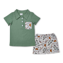 Load image into Gallery viewer, Short sleeves pocket top fishing shorts boys clothes