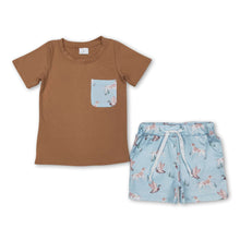 Load image into Gallery viewer, Khaki pocket top dog duck shorts boys hunting clothes
