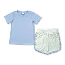 Load image into Gallery viewer, Short sleeves top green shorts kids boys clothing set