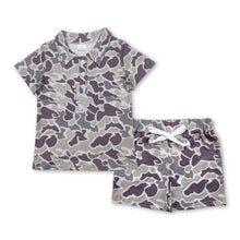 Load image into Gallery viewer, Camo polo shirt brown shorts kids boys summer clothes