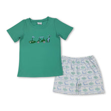 Load image into Gallery viewer, Short sleeves golf top shorts kids boys clothing