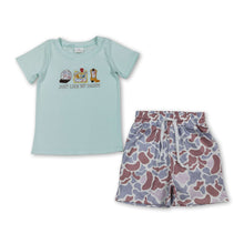 Load image into Gallery viewer, Just like my daddy embroidery camo kids boys outfits