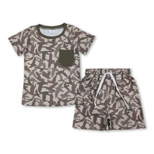 Load image into Gallery viewer, Short sleeves pocket duck top shorts boys outfits