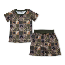 Load image into Gallery viewer, A little dirt never hurt camo tractor kids boys outfits