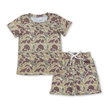 Load image into Gallery viewer, Camo short sleeves top shorts kids boys outfits