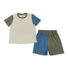 Load image into Gallery viewer, Cotton short sleeves top shorts kids boys summer outfits
