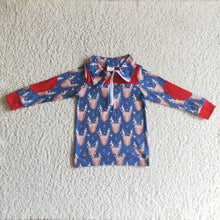 Load image into Gallery viewer, Reindeer kids zipper Christmas pullover