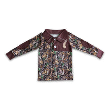 Load image into Gallery viewer, Deer print camo long sleeve kids fall pullover