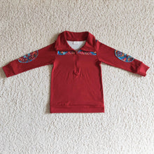 Load image into Gallery viewer, Aztec long sleeves kids boy western zipper pullover