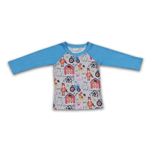Load image into Gallery viewer, Cow chicken cow horse sheep kids boy farm shirt