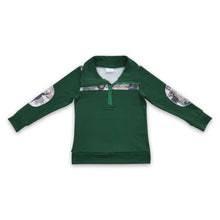 Load image into Gallery viewer, Deer camo olive kids boy zipper pullover