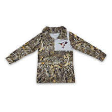 Load image into Gallery viewer, Duck plaid camo kids boy hunting pullover