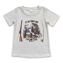 Load image into Gallery viewer, Let us thank him for our foods duck boy short sleeves shirt