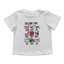 Load image into Gallery viewer, God says I am short sleeves kids farm shirt