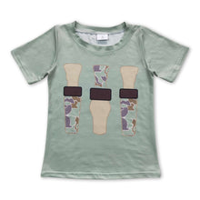 Load image into Gallery viewer, Short sleeves camo duck call kids boy shirt