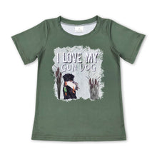 Load image into Gallery viewer, I love my gun dog olive short sleeves boy hunting top