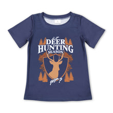 Load image into Gallery viewer, It is deer hunting season short sleeves boy shirt