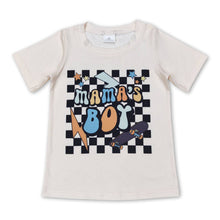 Load image into Gallery viewer, Plaid mama's boy skateboard short sleeves shirt