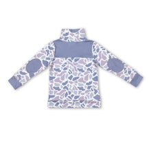 Load image into Gallery viewer, Grey camo long sleeves kids boy zipper pullover