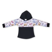 Load image into Gallery viewer, Black long sleeves constructions kids boy hoodie