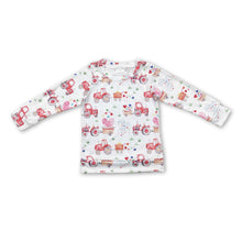 Load image into Gallery viewer, Heart truck long sleeves baby kids valentin's shirt