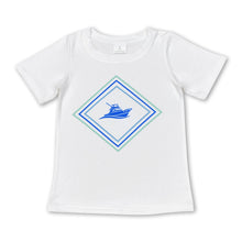 Load image into Gallery viewer, Short sleeves boat boys summer shirt