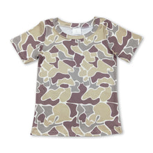 Load image into Gallery viewer, Short sleeves camo kids boys shirt