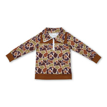 Load image into Gallery viewer, Long sleeves camo duck kids boys hunting pullover