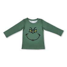 Load image into Gallery viewer, Long sleeves green face baby boys Christmas shirt