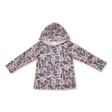 Load image into Gallery viewer, Long sleeves camo kids boys hunting hoodie
