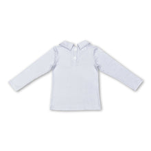 Load image into Gallery viewer, Light blue plaid long sleeves kids boys shirt