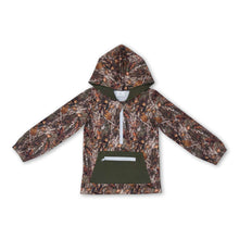 Load image into Gallery viewer, Long sleeves camo pocket zipper boys hoodie