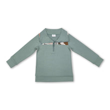 Load image into Gallery viewer, Long sleeves duck dog camo kids boys zipper pullover