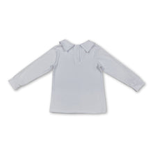 Load image into Gallery viewer, White cotton long sleeves baby kids shirt