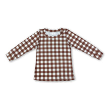 Load image into Gallery viewer, Long sleeves plaid baby boy shirt
