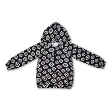 Load image into Gallery viewer, Black aztec long sleeves western toddler kids hoodie