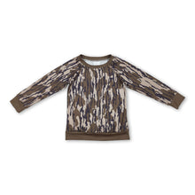 Load image into Gallery viewer, Long sleeves camo kids boys shirt