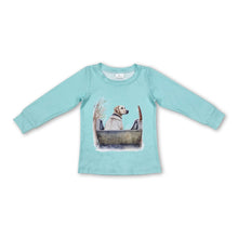 Load image into Gallery viewer, Long sleeves dog hunting fishing baby boy shirt