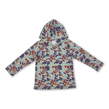 Load image into Gallery viewer, Long sleeves mint camo kids boys hoodie