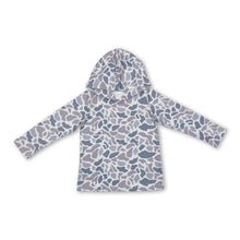 Load image into Gallery viewer, Long sleeves grey camo kids boys hoodie